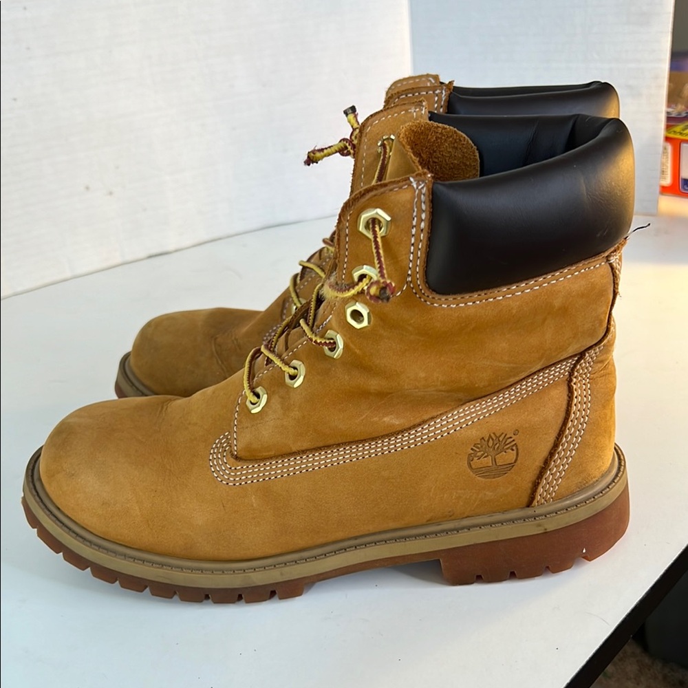 Timberland Tan Leather Boots men’s size 7 - Picture 3 of 9